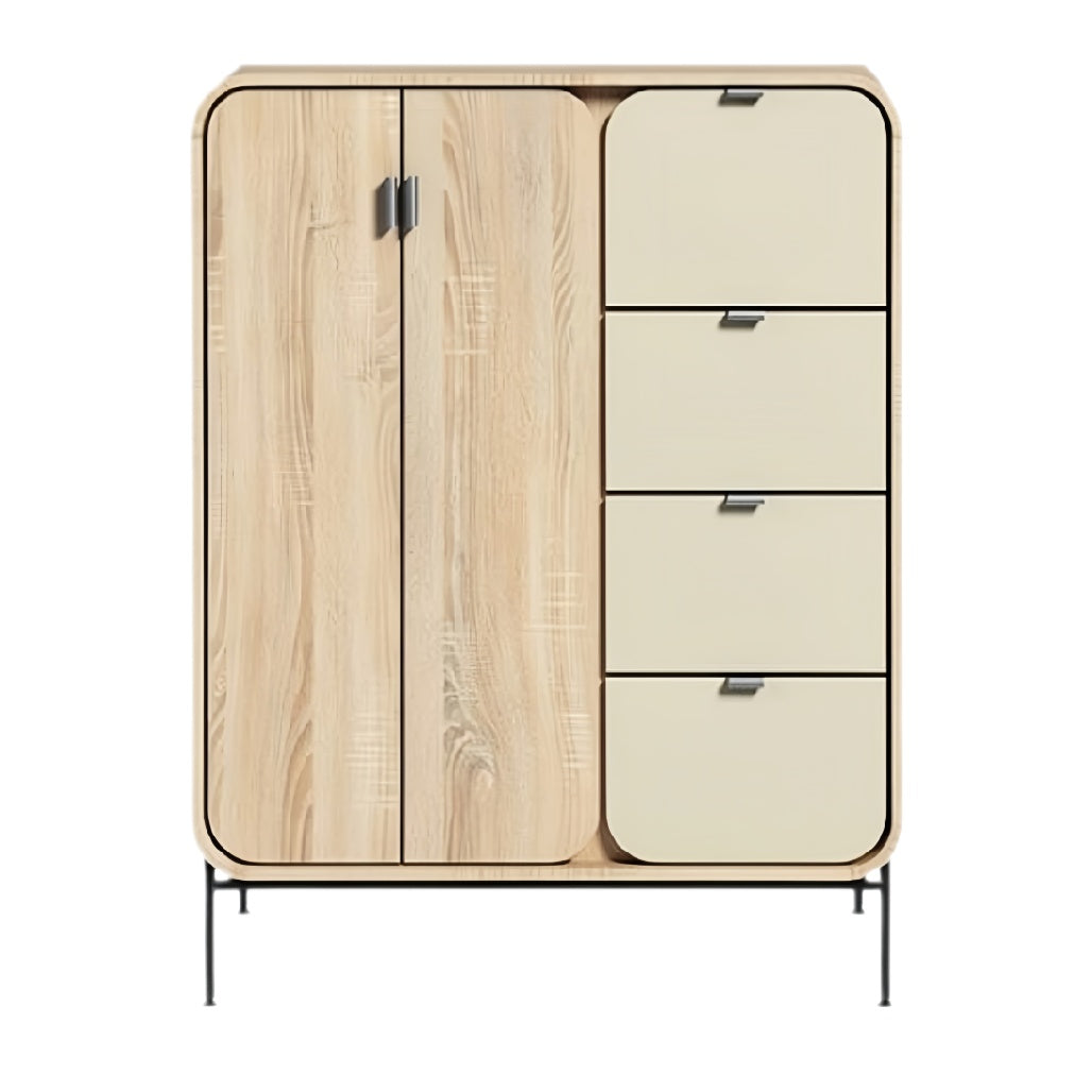 **Moderne Kast met Houten Afwerking en Lades**