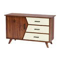**Houten Dressoir met Moderne Deuren en Lades**